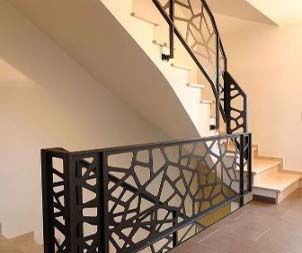 balustrada metalica panou traforat